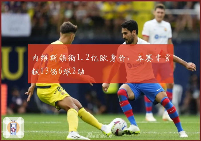 内维斯领衔1.2亿欧身价，本赛季贡献13场6球2助